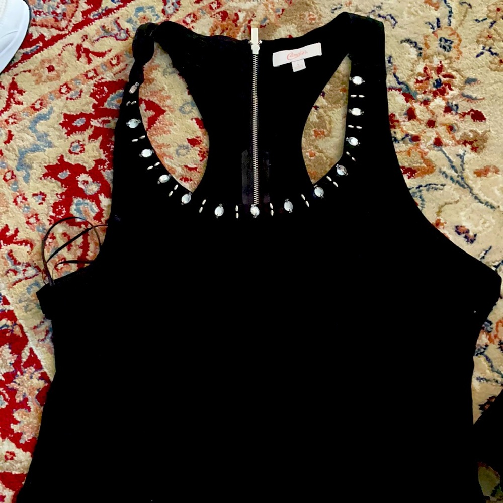 Black tank top